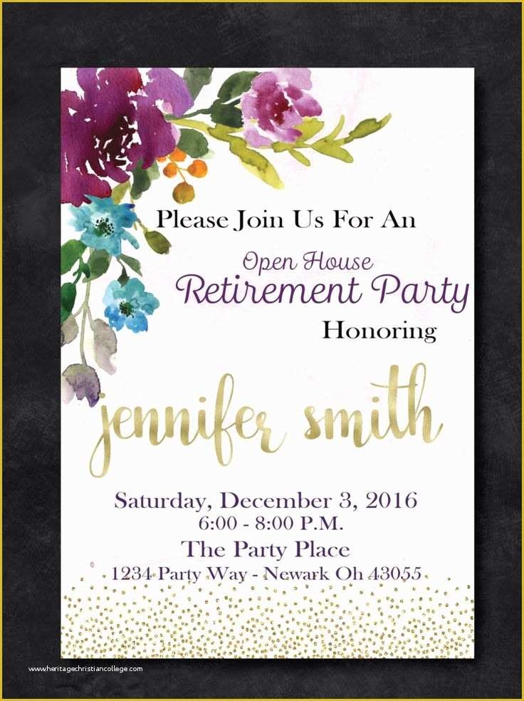 retirement invitations free templates