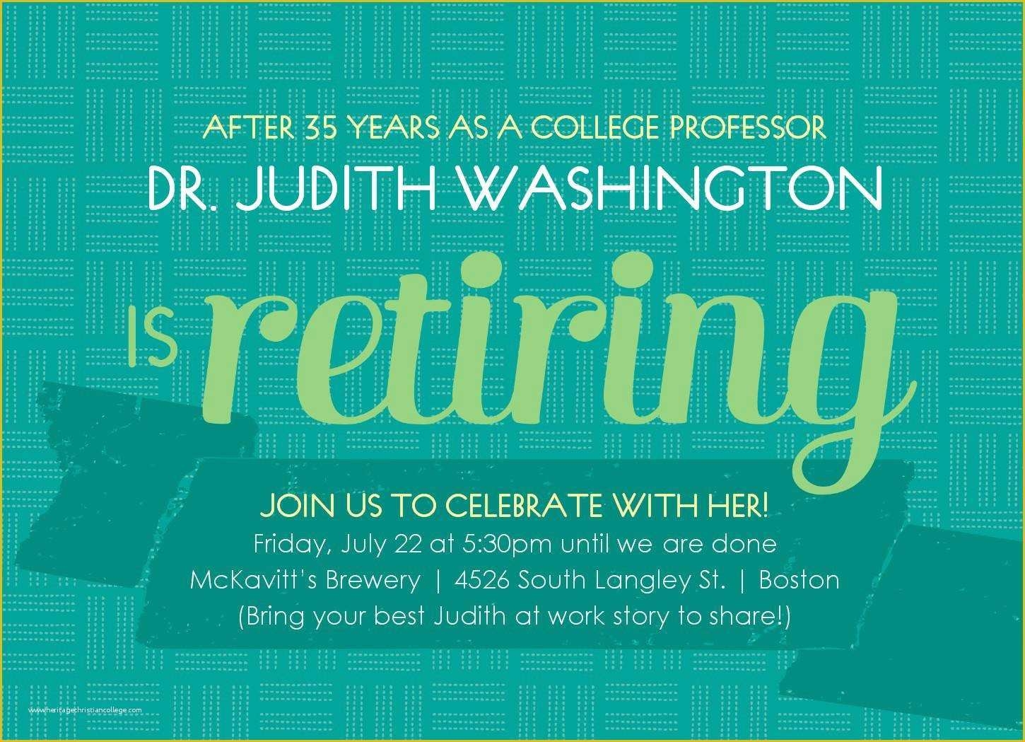 Retirement Invitation Templates Free Printable Of Retirement Party