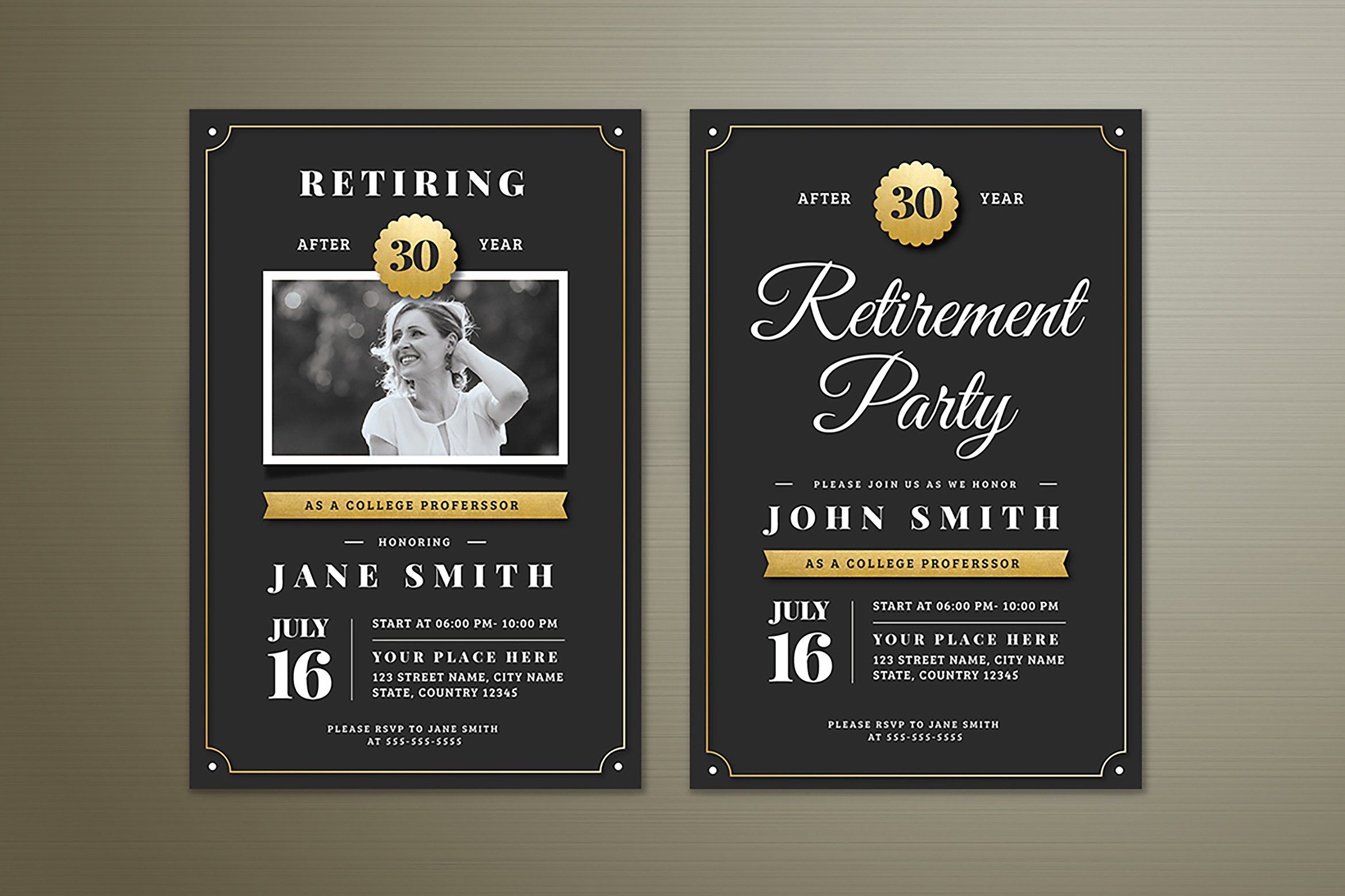 Retirement Invitations Free Templates