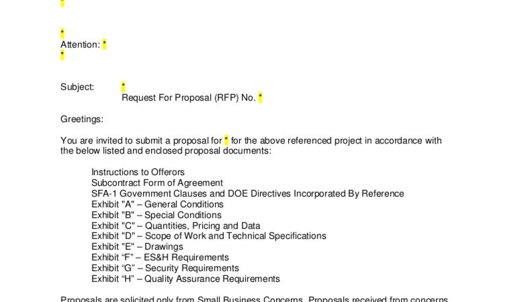Rfp Invitation Email Template Rfp Invitation Letter Williamson ga us