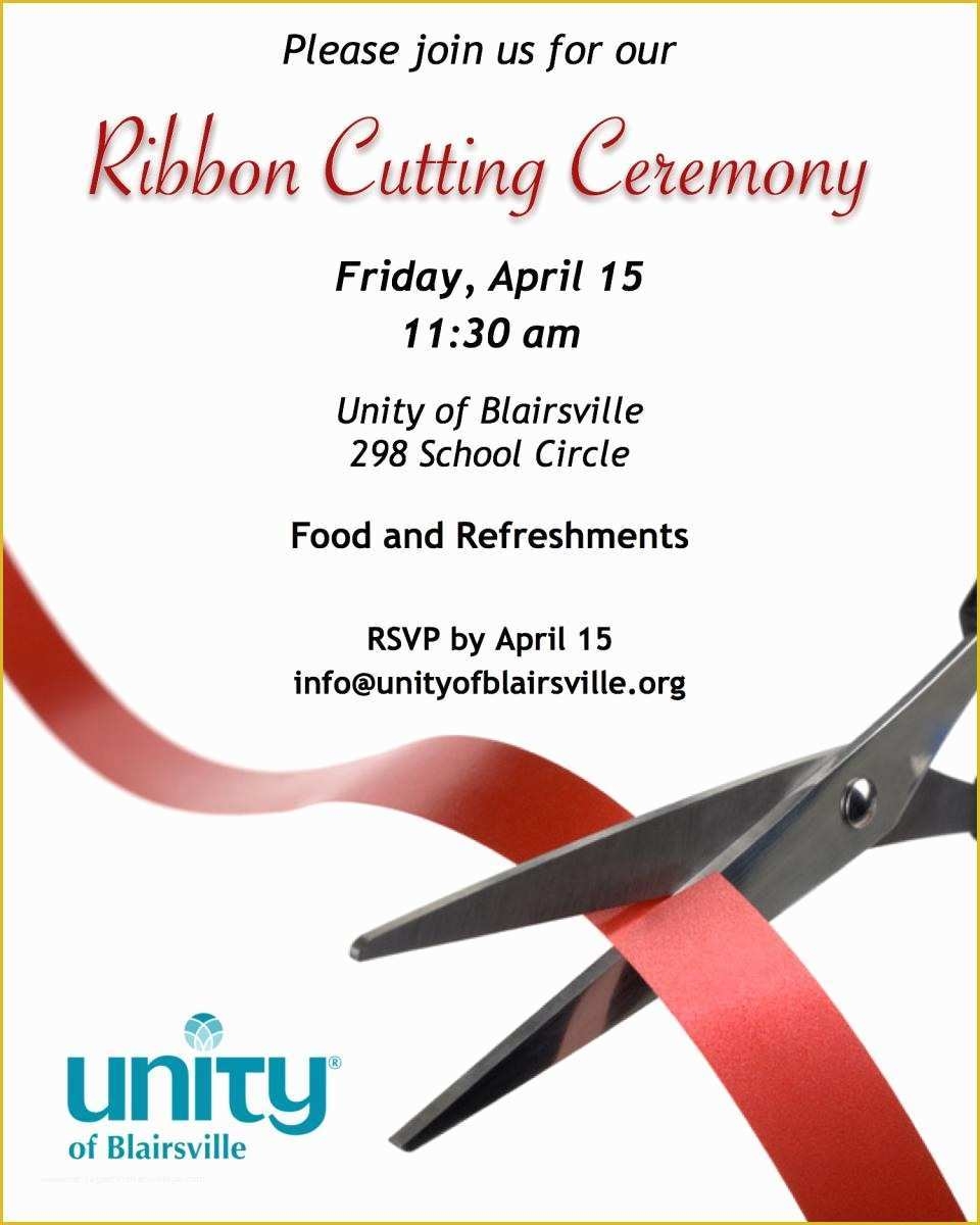 ribbon cutting ceremony invitation template free