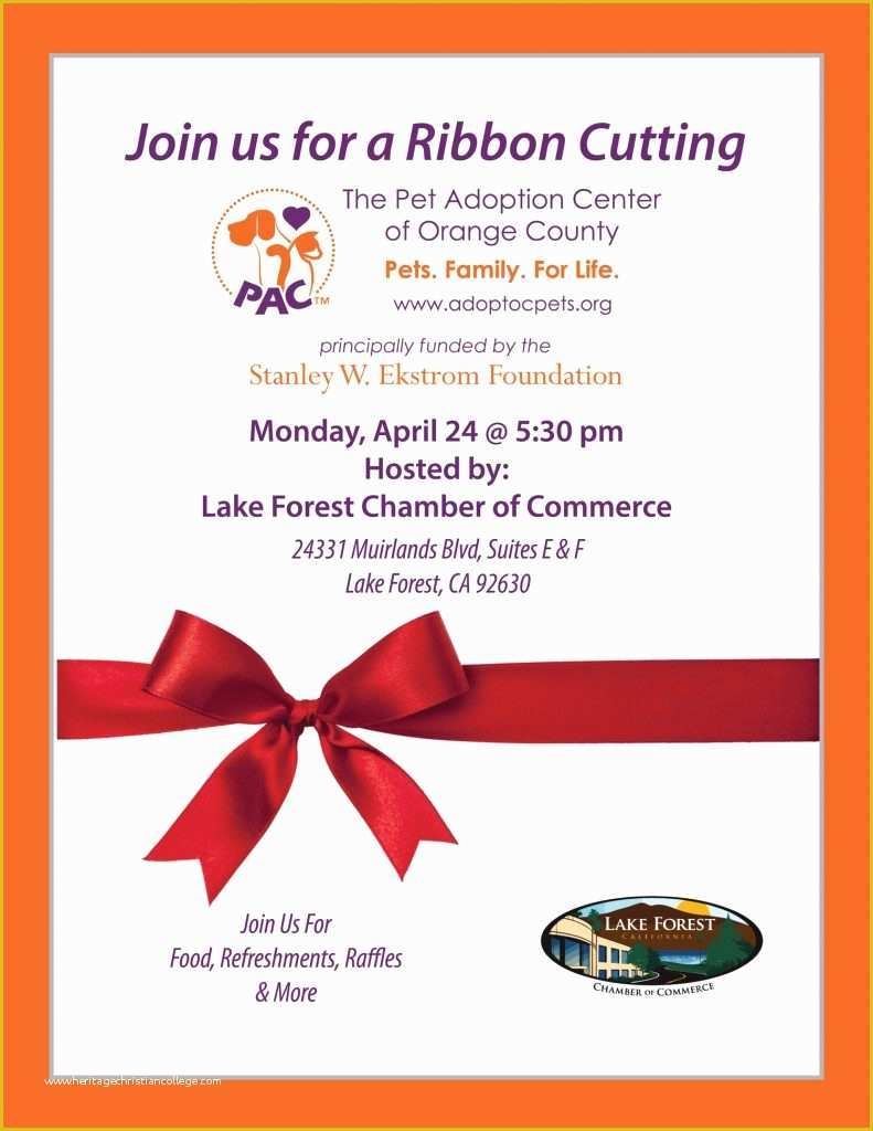 ribbon cutting invitation template free