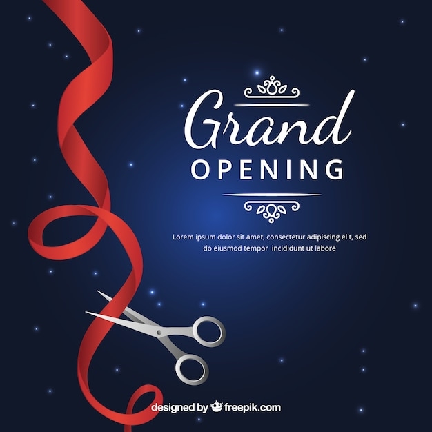 Ribbon Cutting Invitation Template
