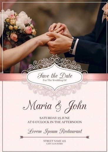 Ring Ceremony Invitation Card MyMandap Cards