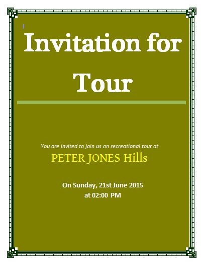 Road Trip Invitation Templates 10 Free Printable Word PDF