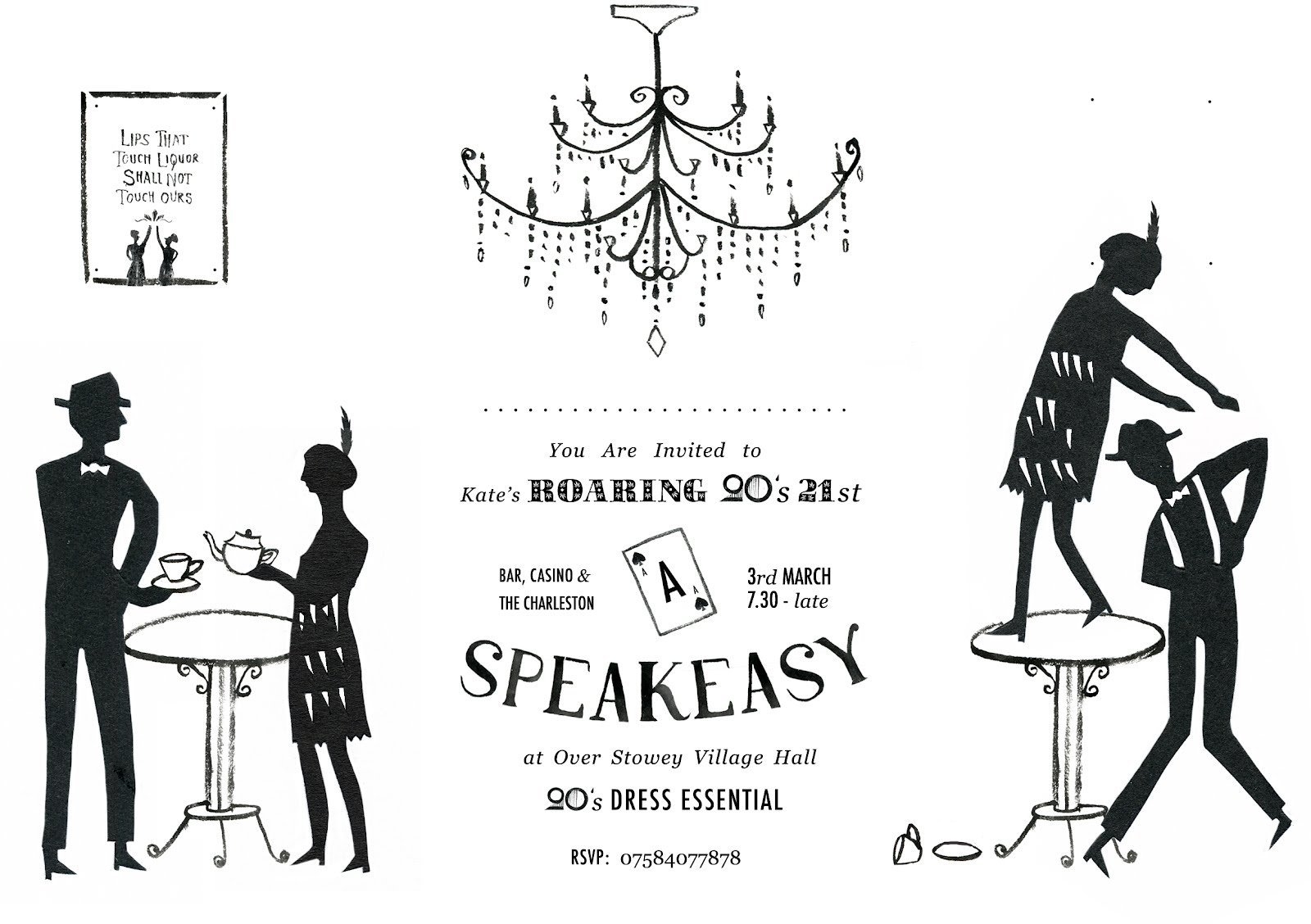 Roaring 1920s Party Invitations