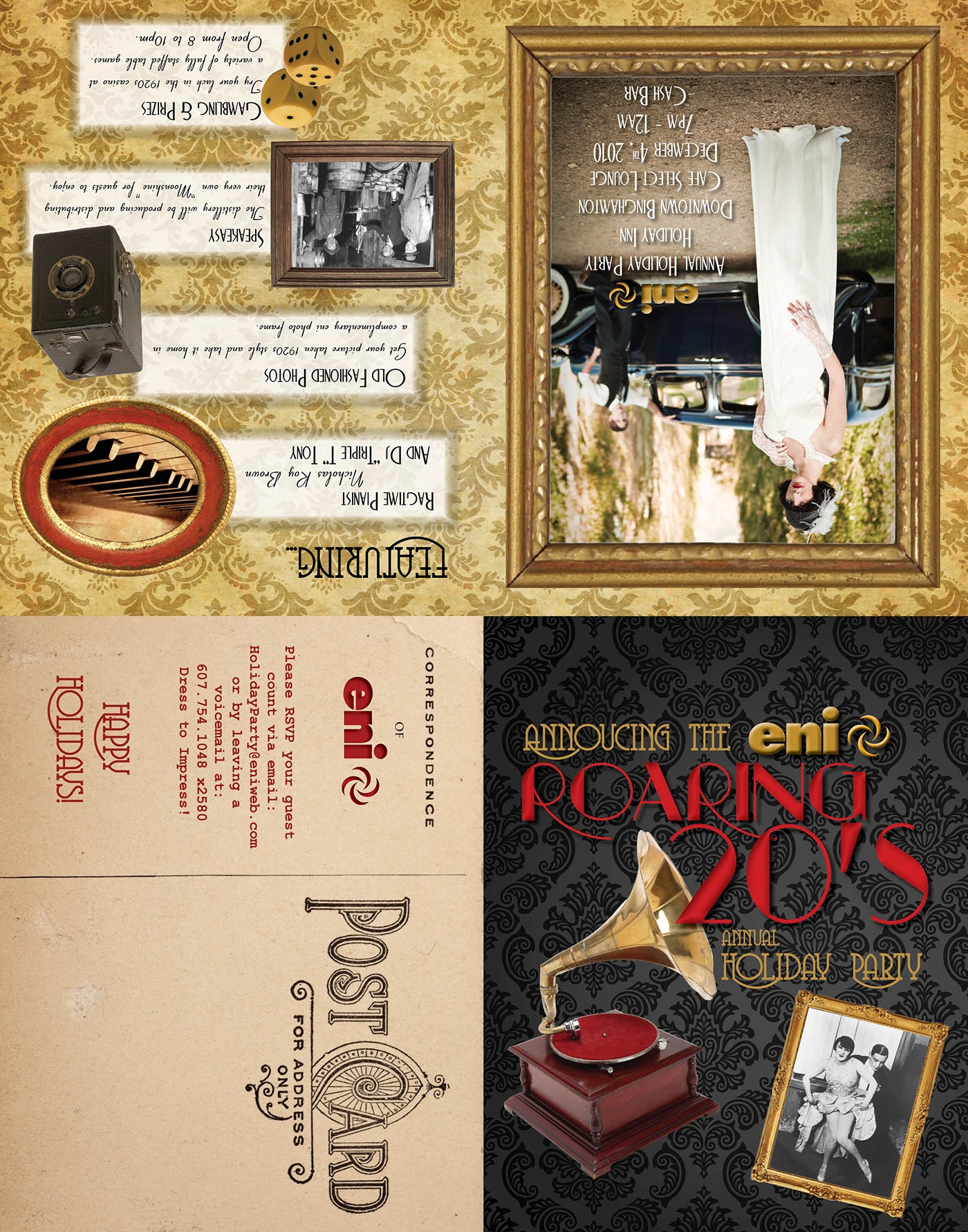 Roaring 20 39 s Party Invitation On Behance