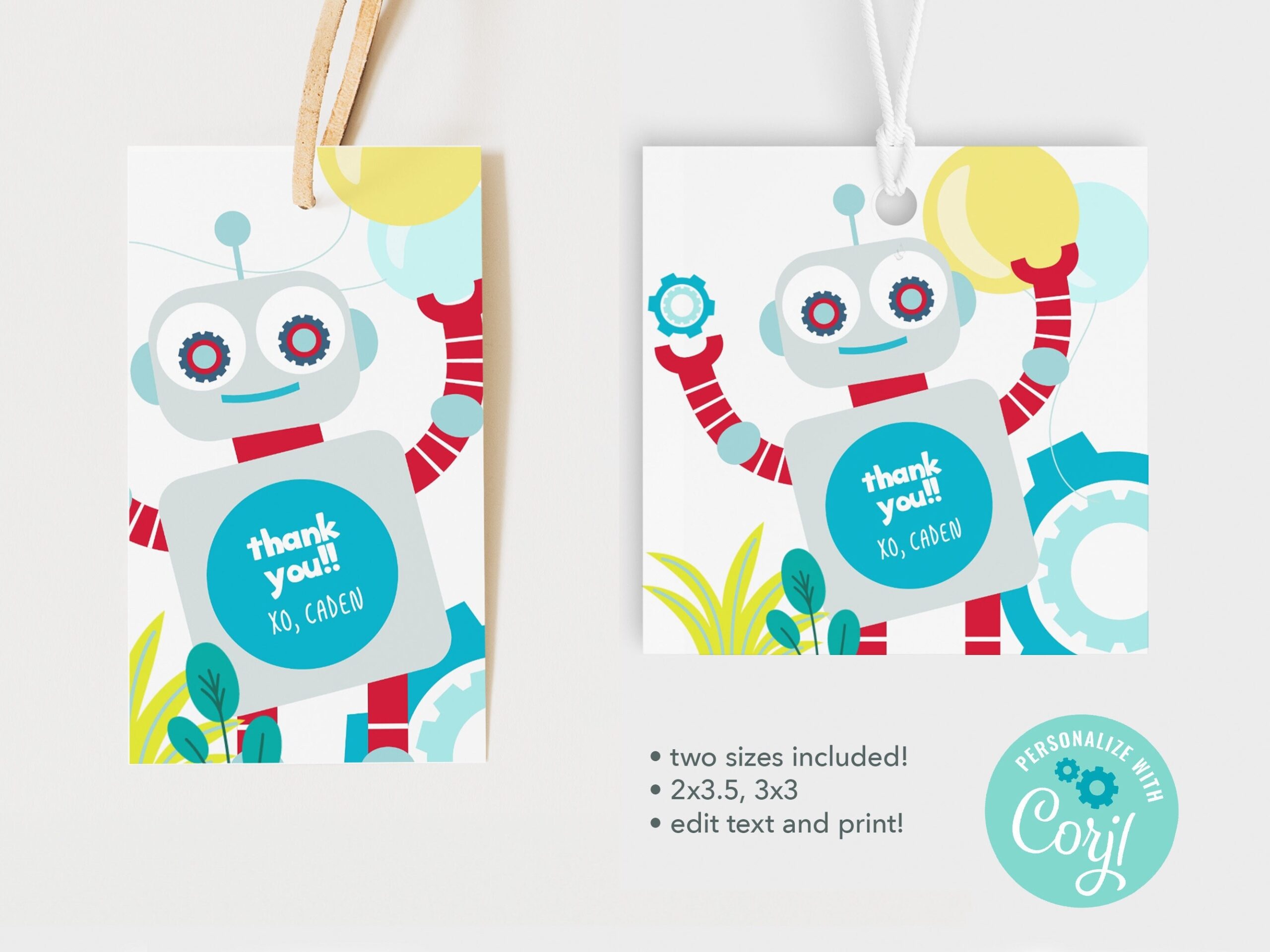 robot invitation template free