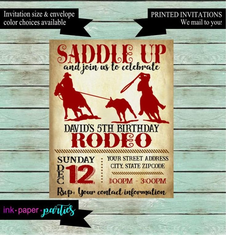 rodeo invitation template free