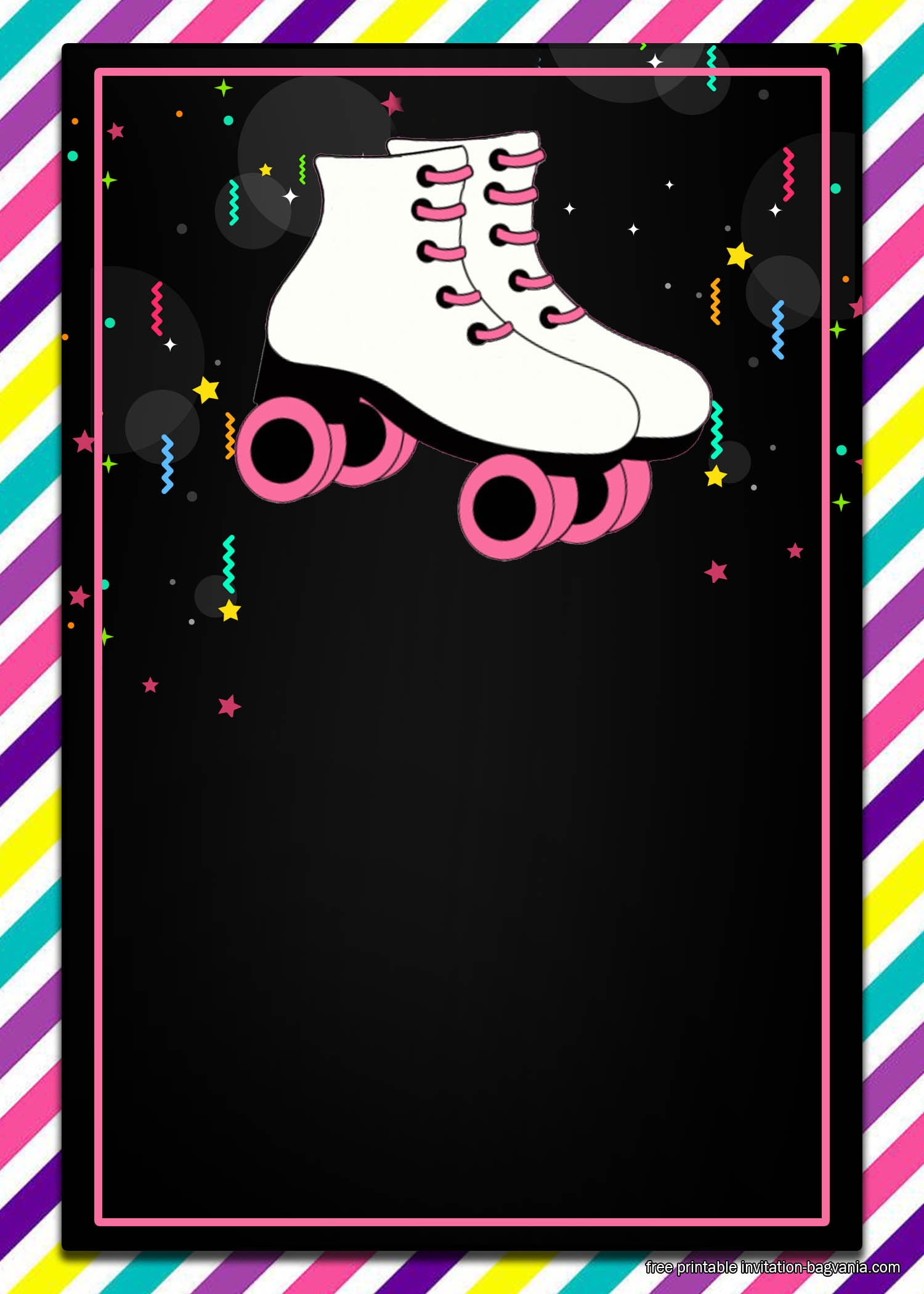 roller skating invitation template