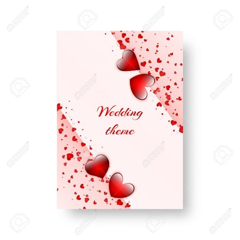 Romantic Invitation Template For St Valentine 39 s Day Or Birthday Within 