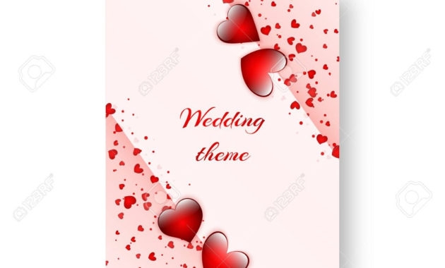 Romantic Invitation Template For St Valentine 39 s Day Or Birthday Within 