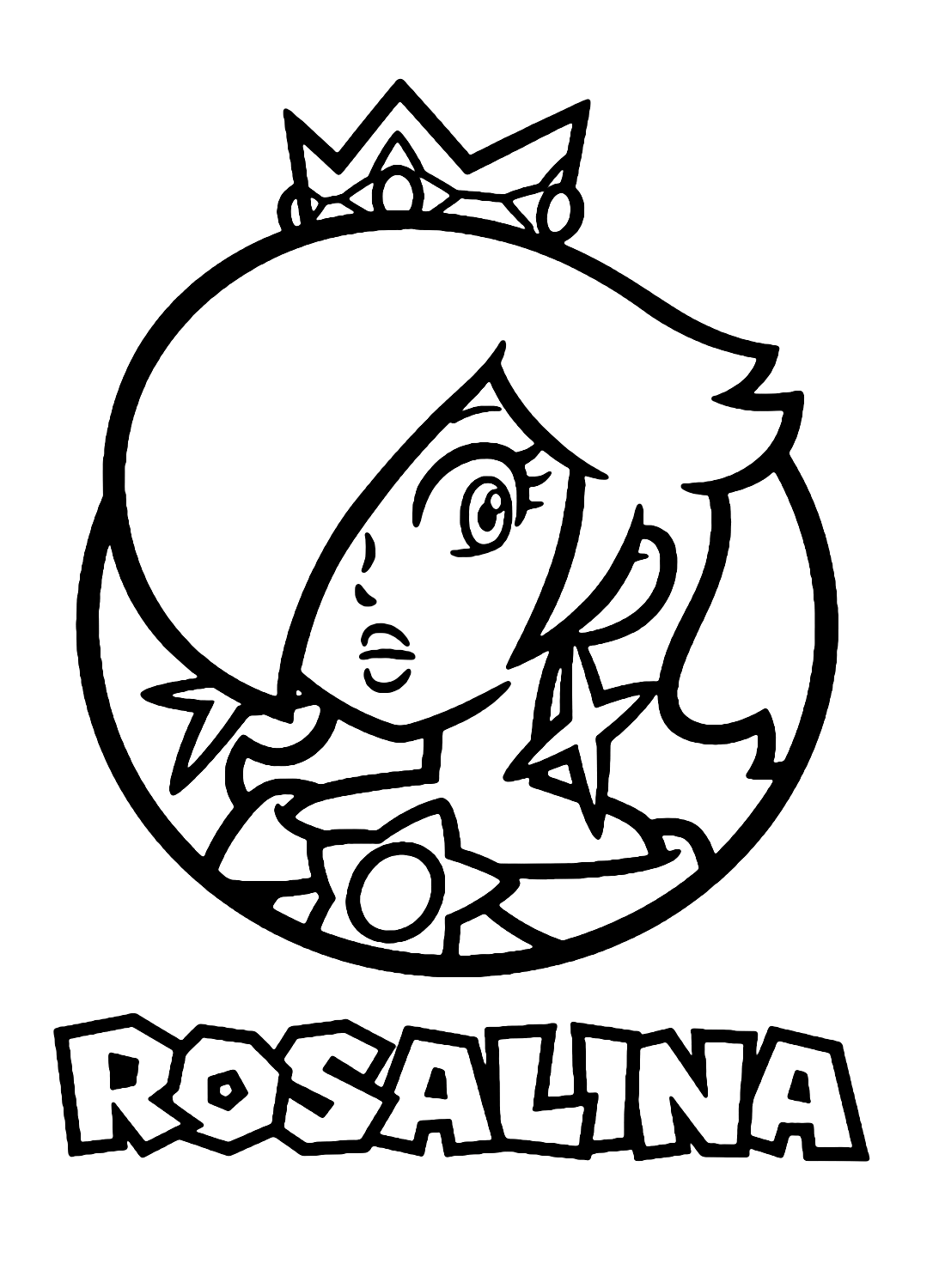 Mario Rosalina Coloring Pages