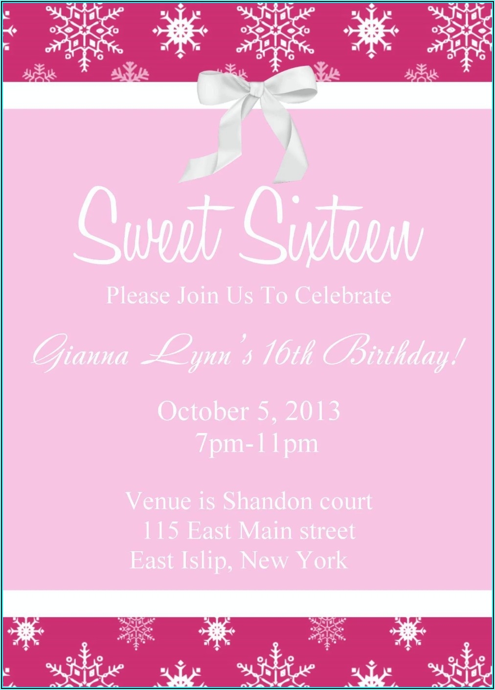 Rose Gold Sweet 16 Invitation Templates Invitations Resume Examples 
