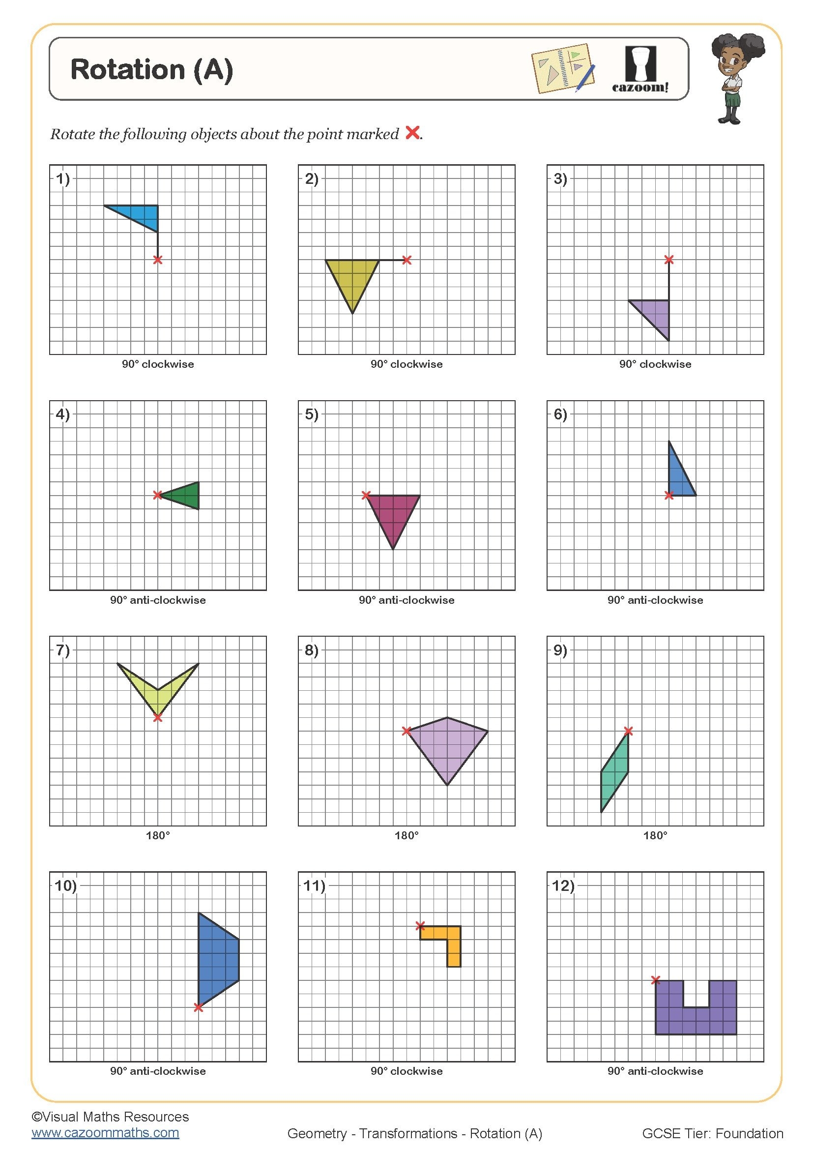 Rotation A Worksheet Fun And Engaging PDF Worksheets