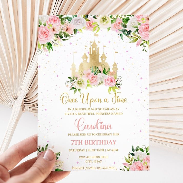 Royal Birthday Invitation Template Princess Birthday Invitations 