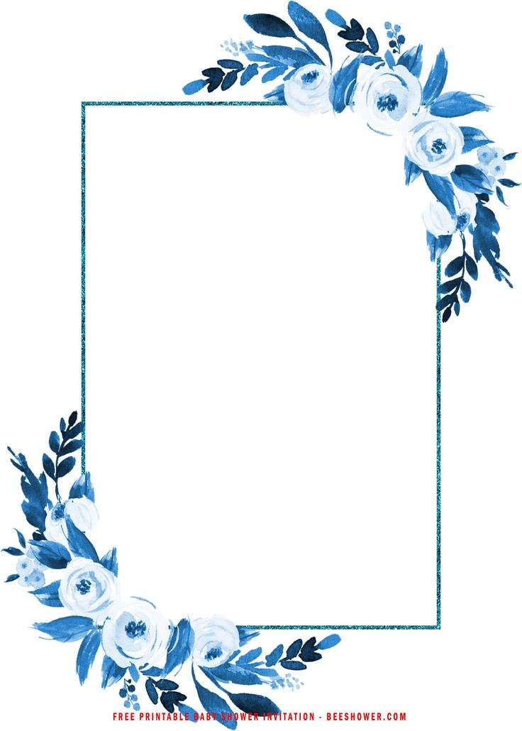 Royal Blue And Gold Wedding Invitation Templates Free Printable Word 