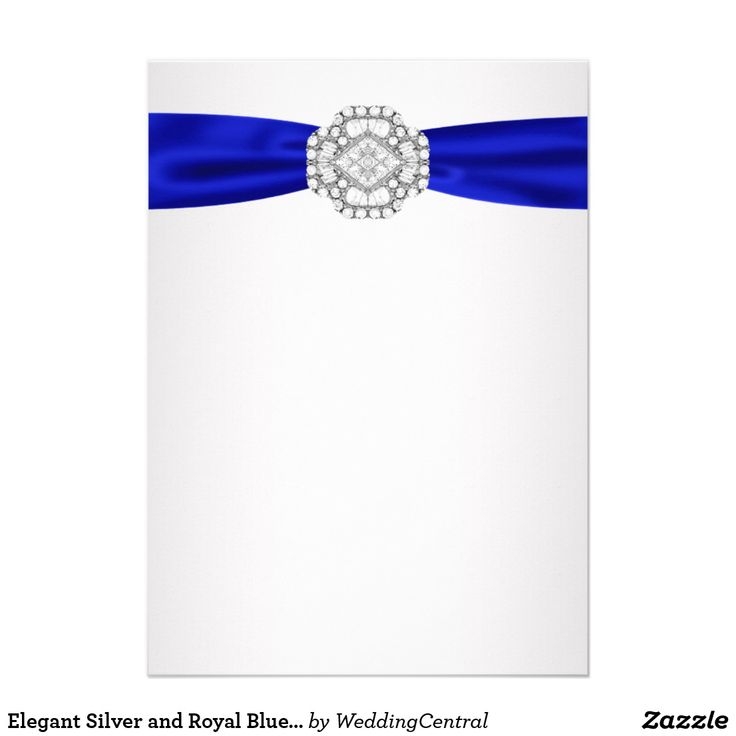 Royal Blue And Silver Invitation Template Free