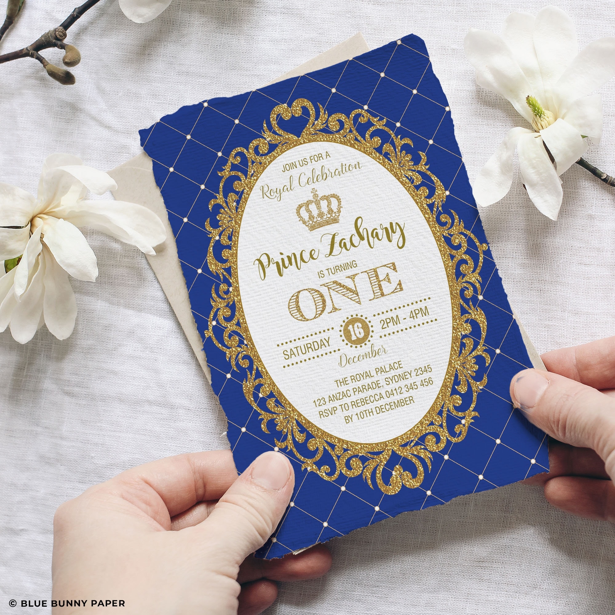 prince invitation template