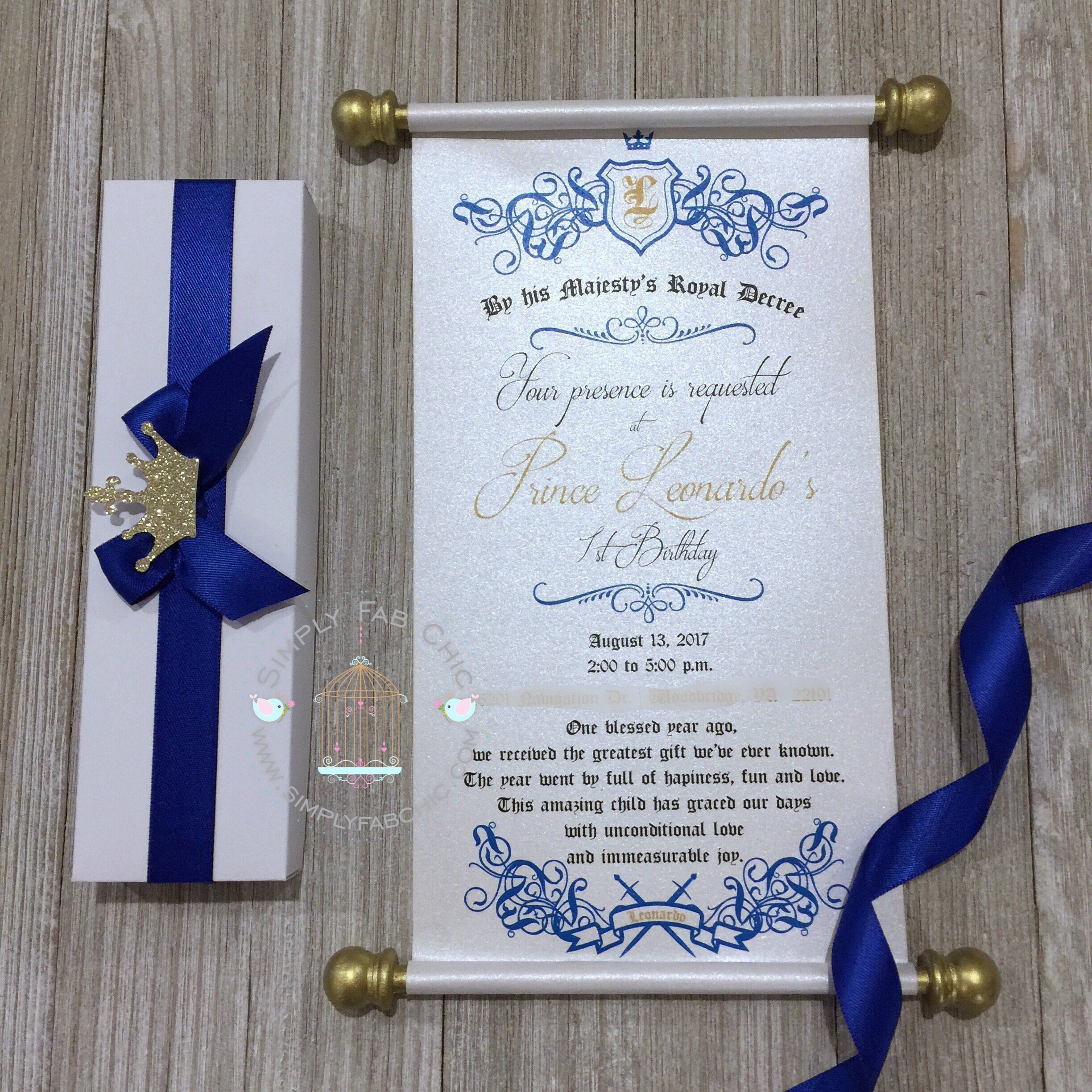 Royal Scroll Invitation Template
