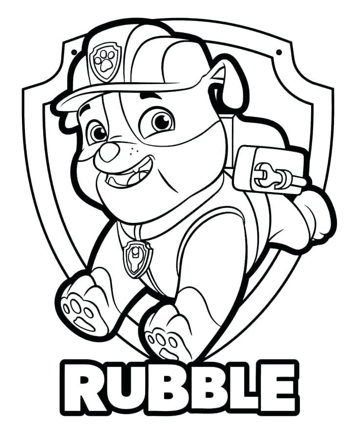 Free Coloring Pages Paw Patrol