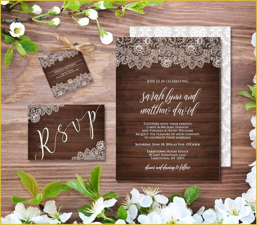 rustic invitation templates free download