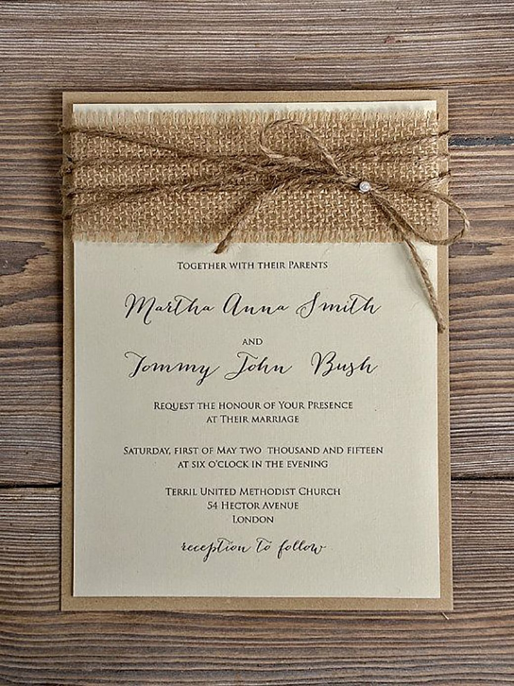 Rustic Wedding Invitation Templates