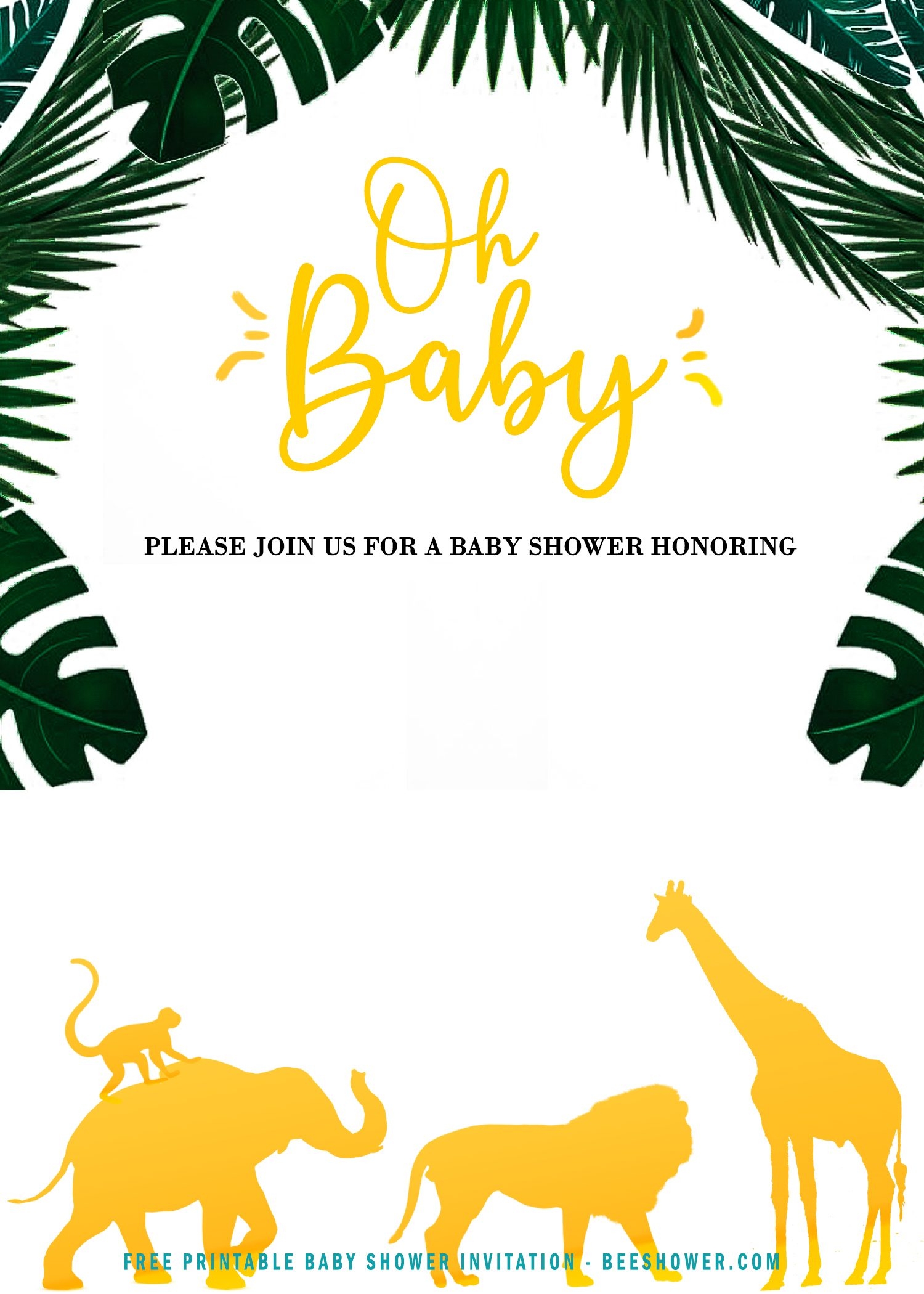 Safari Invitation Template Free