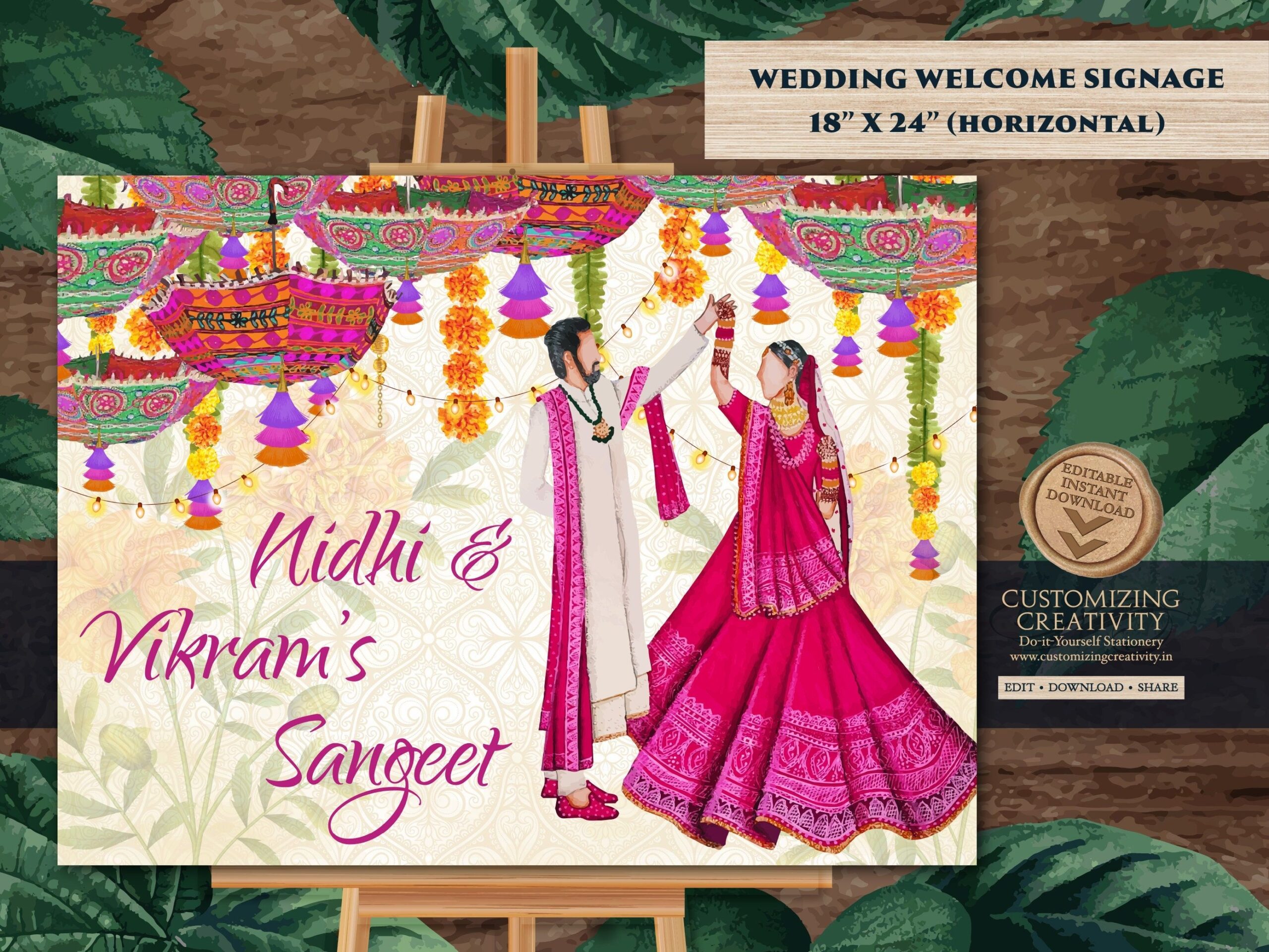 Sangeet Decor As Sangeet Poster Sangeet Signs Sangeet Etsy