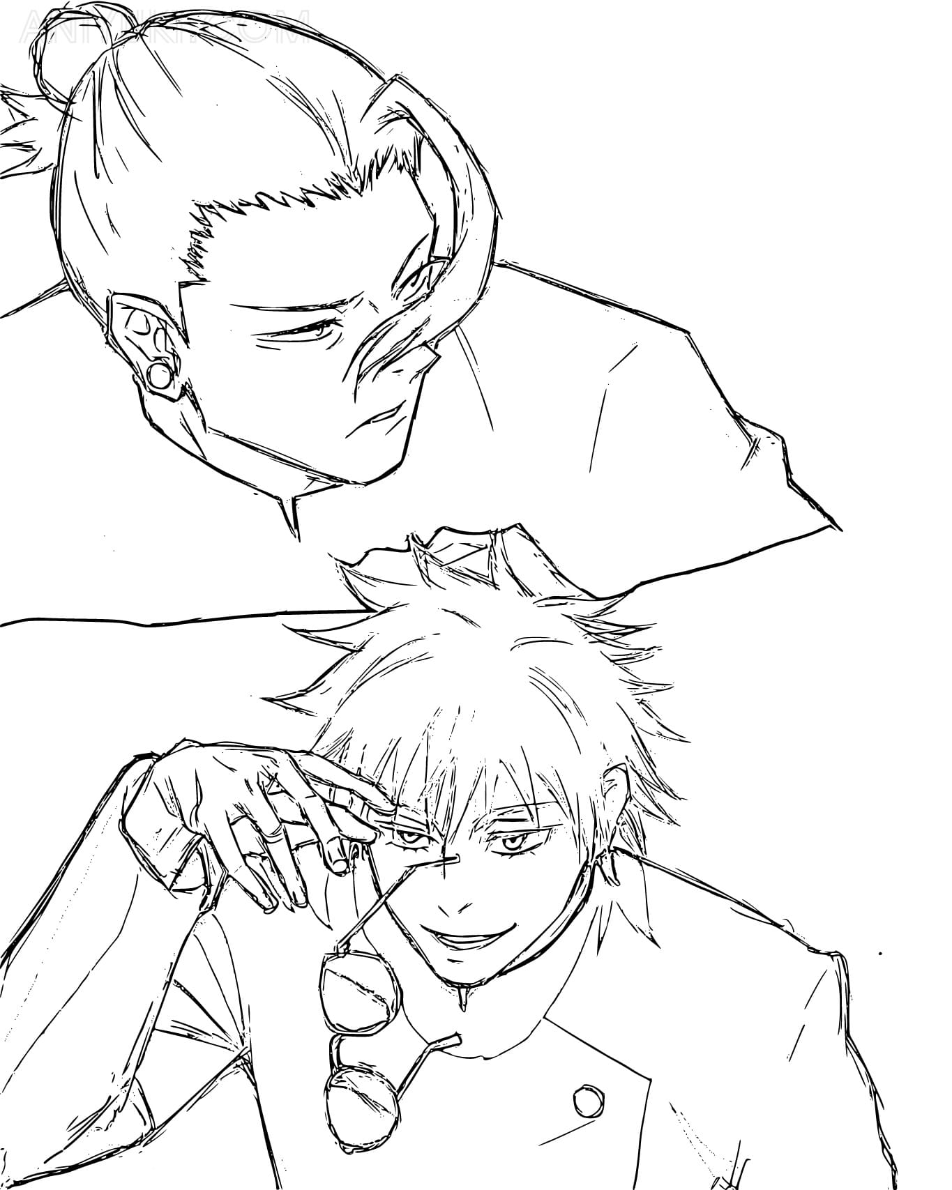 Satoru Gojo Coloring Pages AniYuki Anime Portal