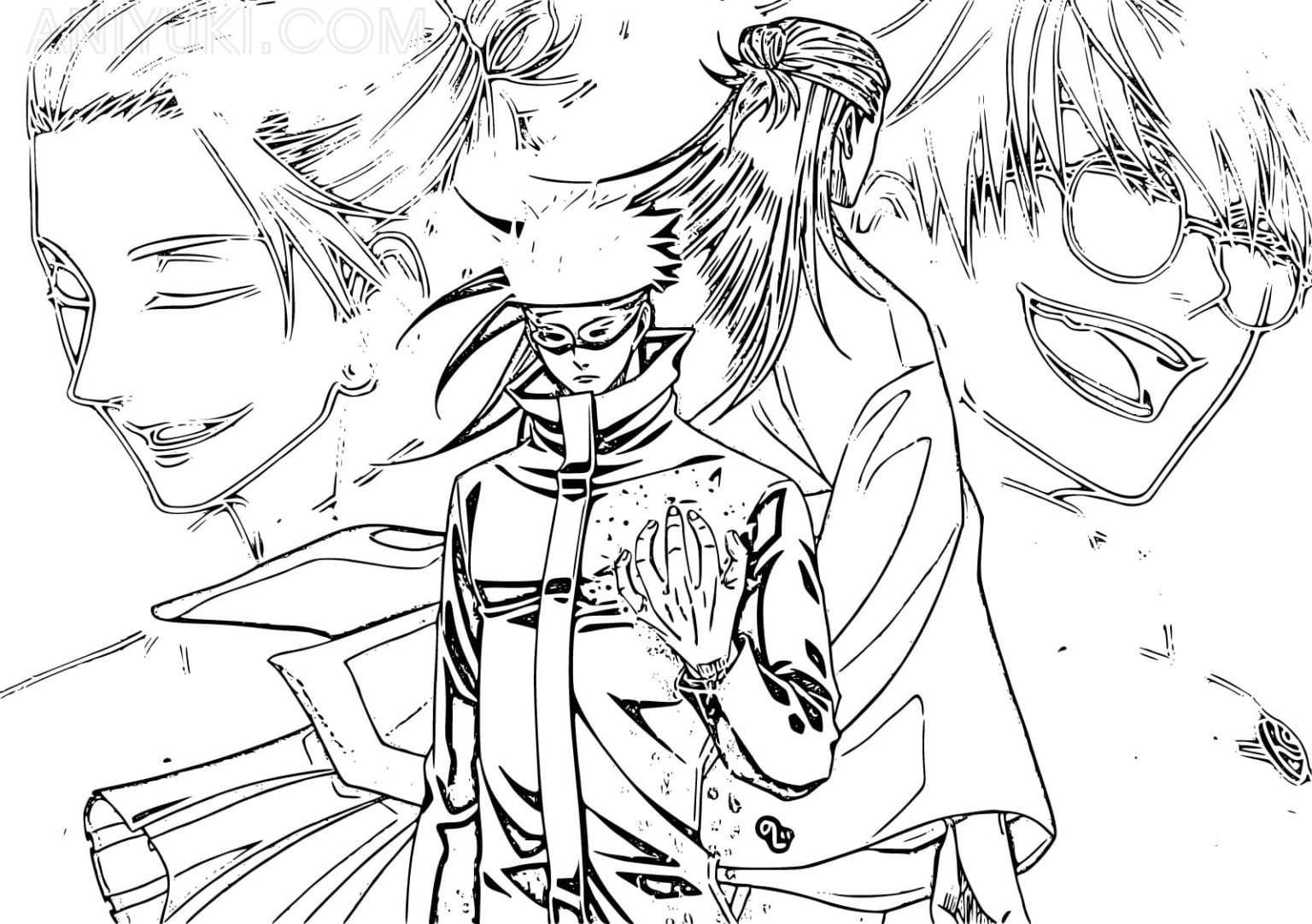 Satoru Gojo Coloring Pages AniYuki Anime Portal