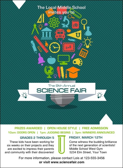 Science Fair Invitation Template Eventgroove