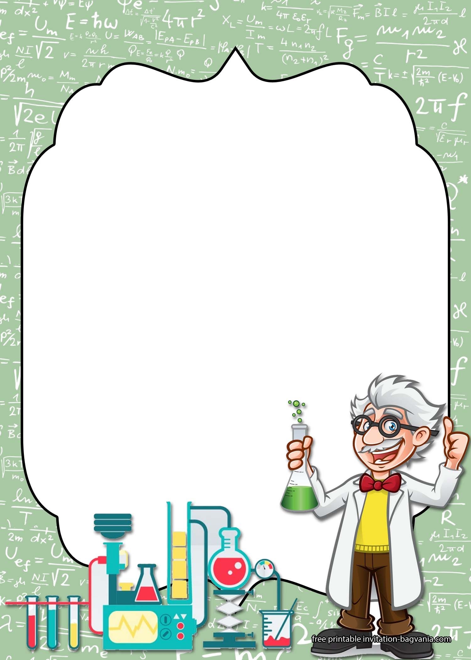 Science Party Invitation Templates Templatesz234 Templatesz234
