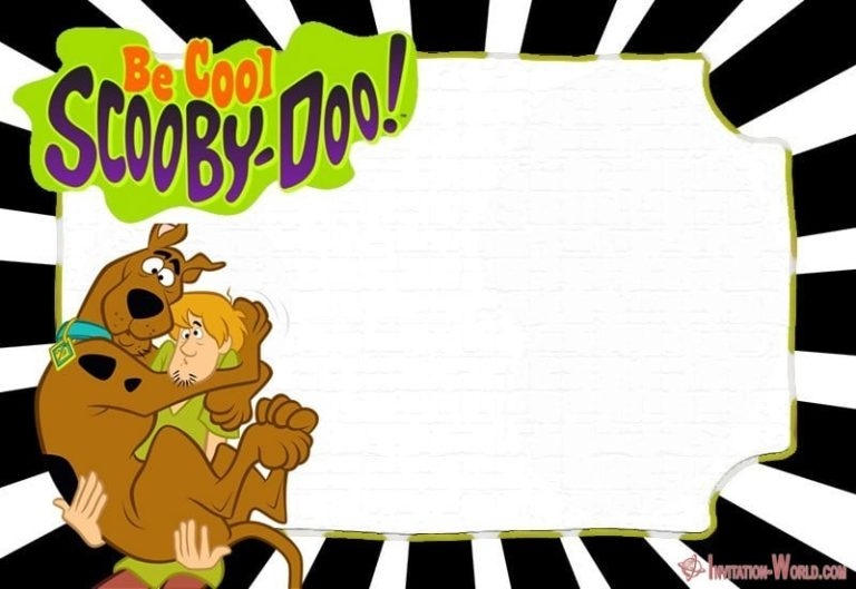 scooby doo birthday invitation template