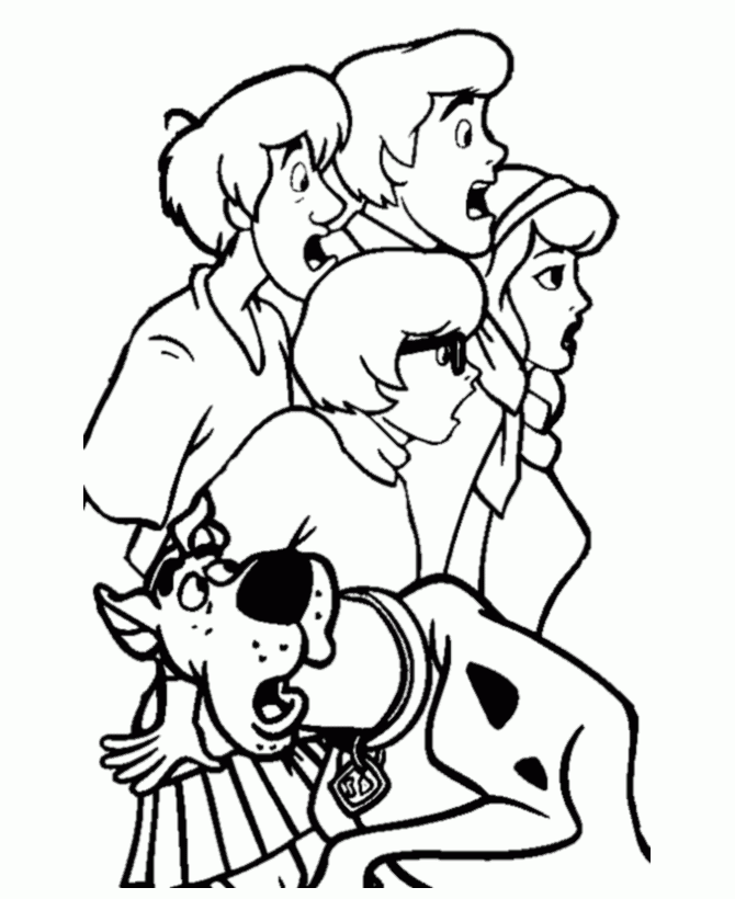 scooby coloring pages free