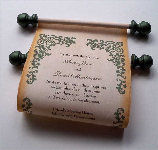 scroll invitation template