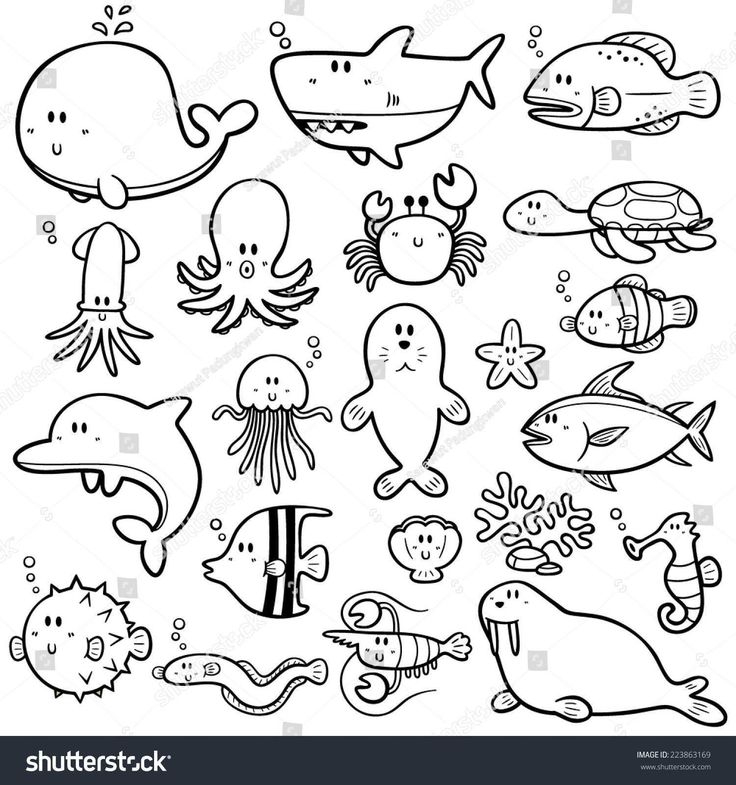 Sea Creatures Coloring Pages 33