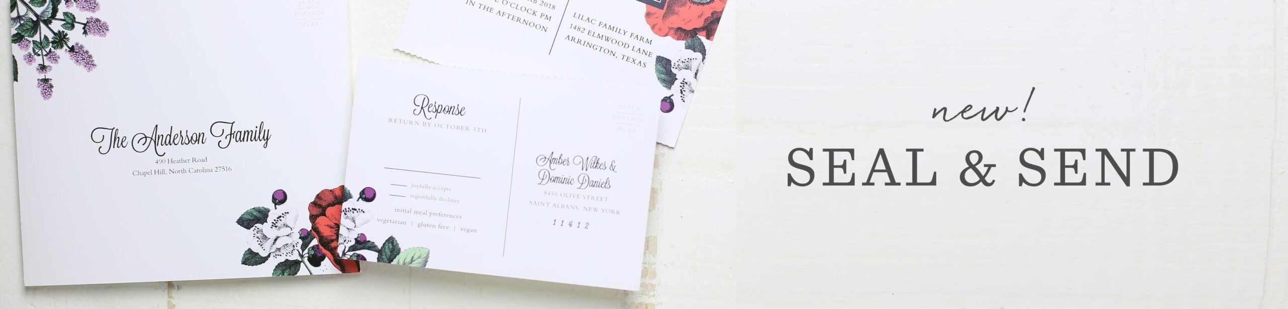 Seal And Send Wedding Invitations All in One Wedding Invitations 