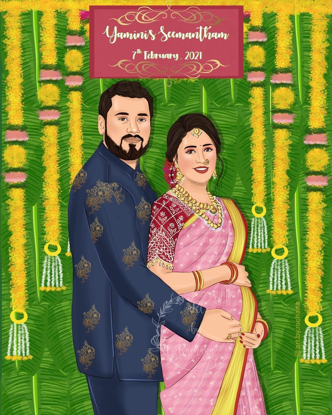seemantham invitation free template