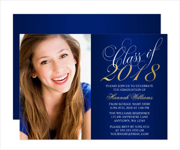 Senior Graduation Invitation Templates