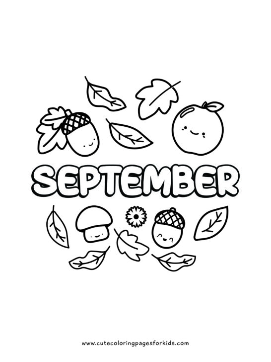 september coloring pages free printable