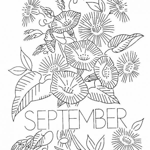 September Coloring Pages Free Printable Coloring Pages