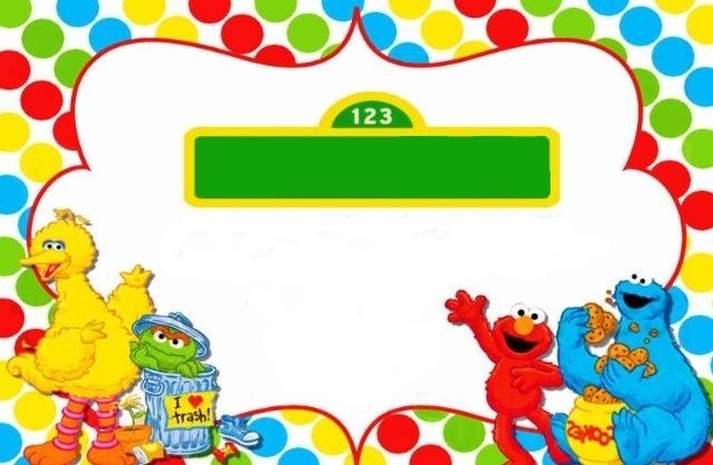 Sesame Street Party Invitations Free Template Invitations Online