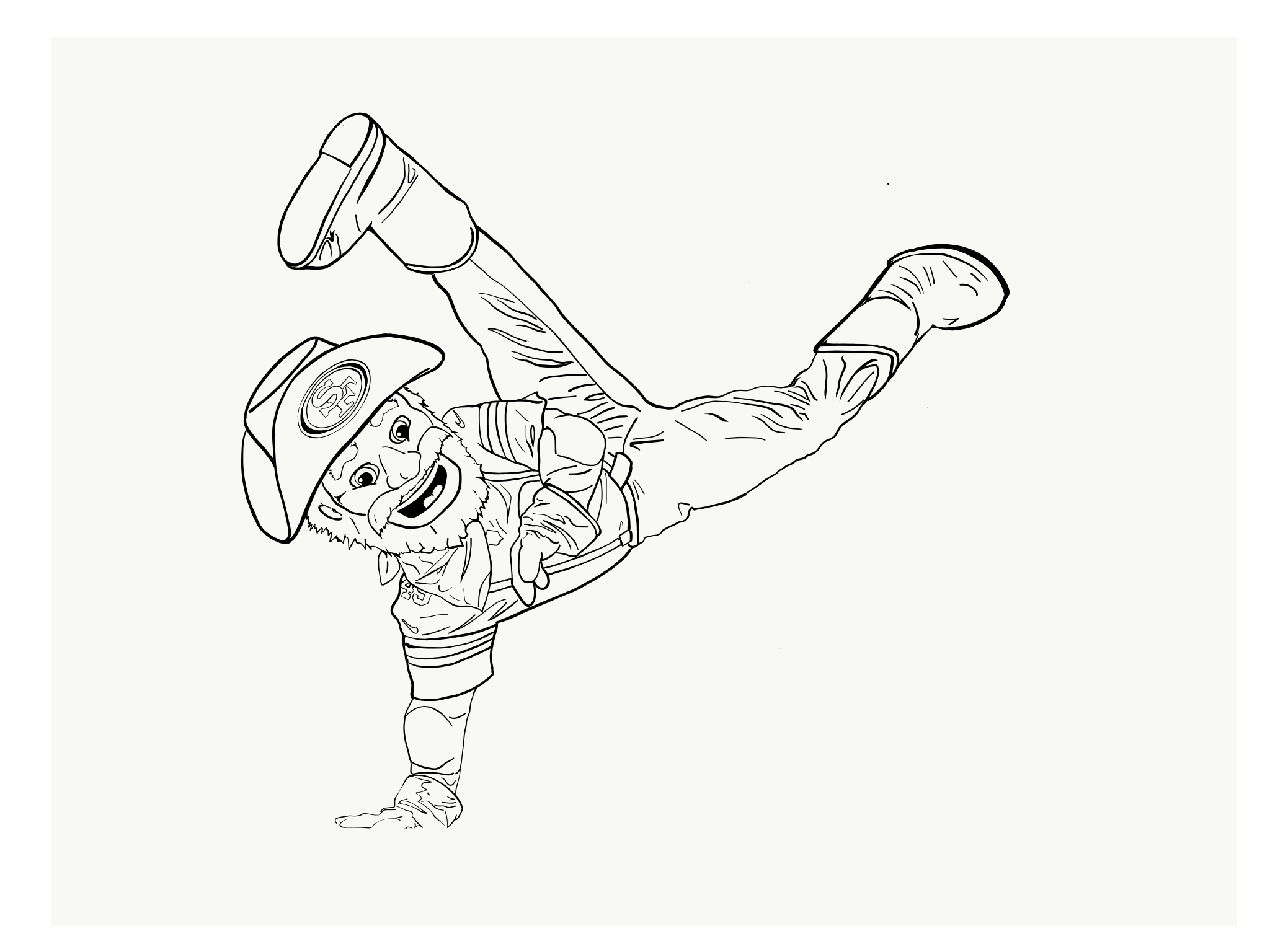 Sf Forty Niners Coloring Pages