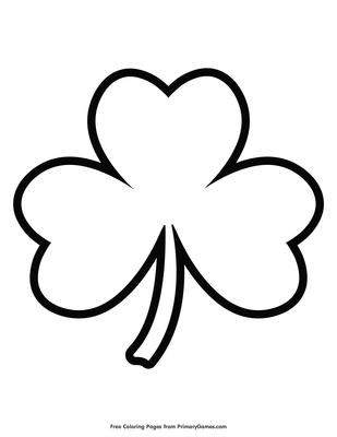 Coloring Pages Shamrocks