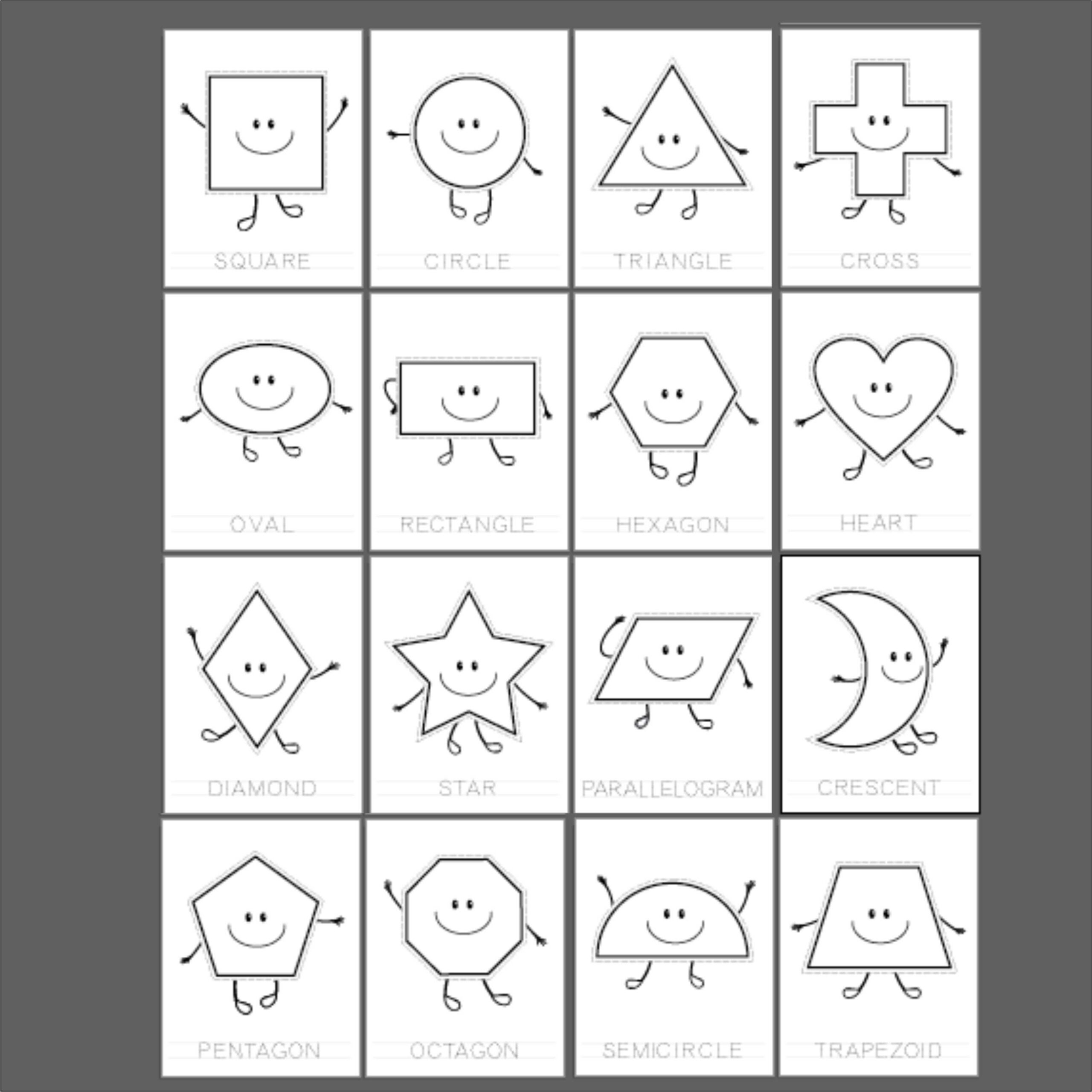 coloring worksheets shapes