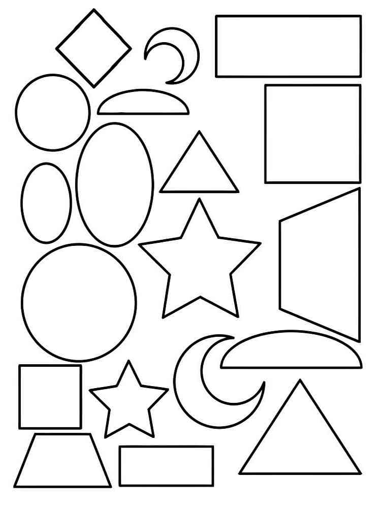 Shapes Coloring Pages