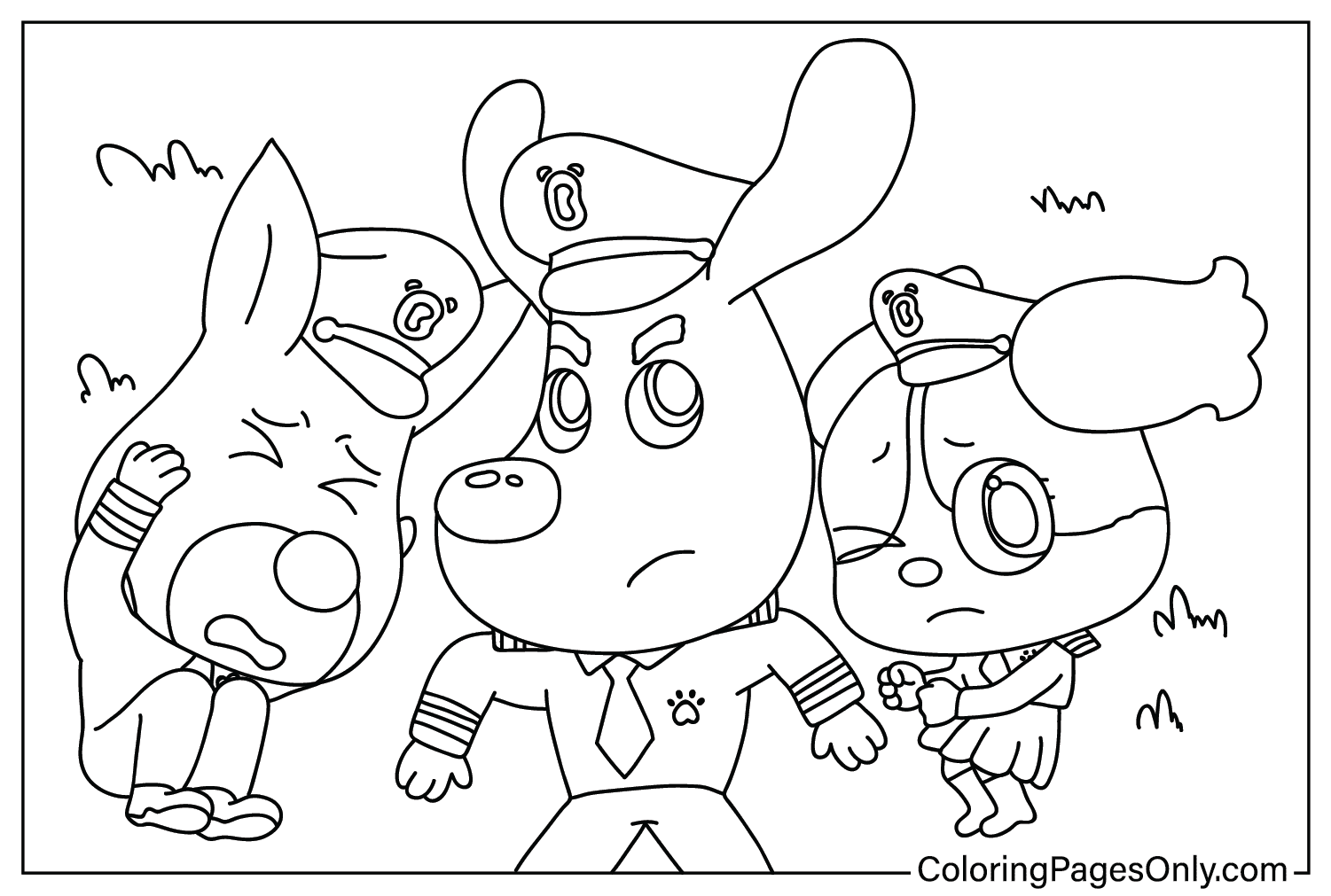 Sheriff Labrador Coloring Page Free Printable Coloring Pages