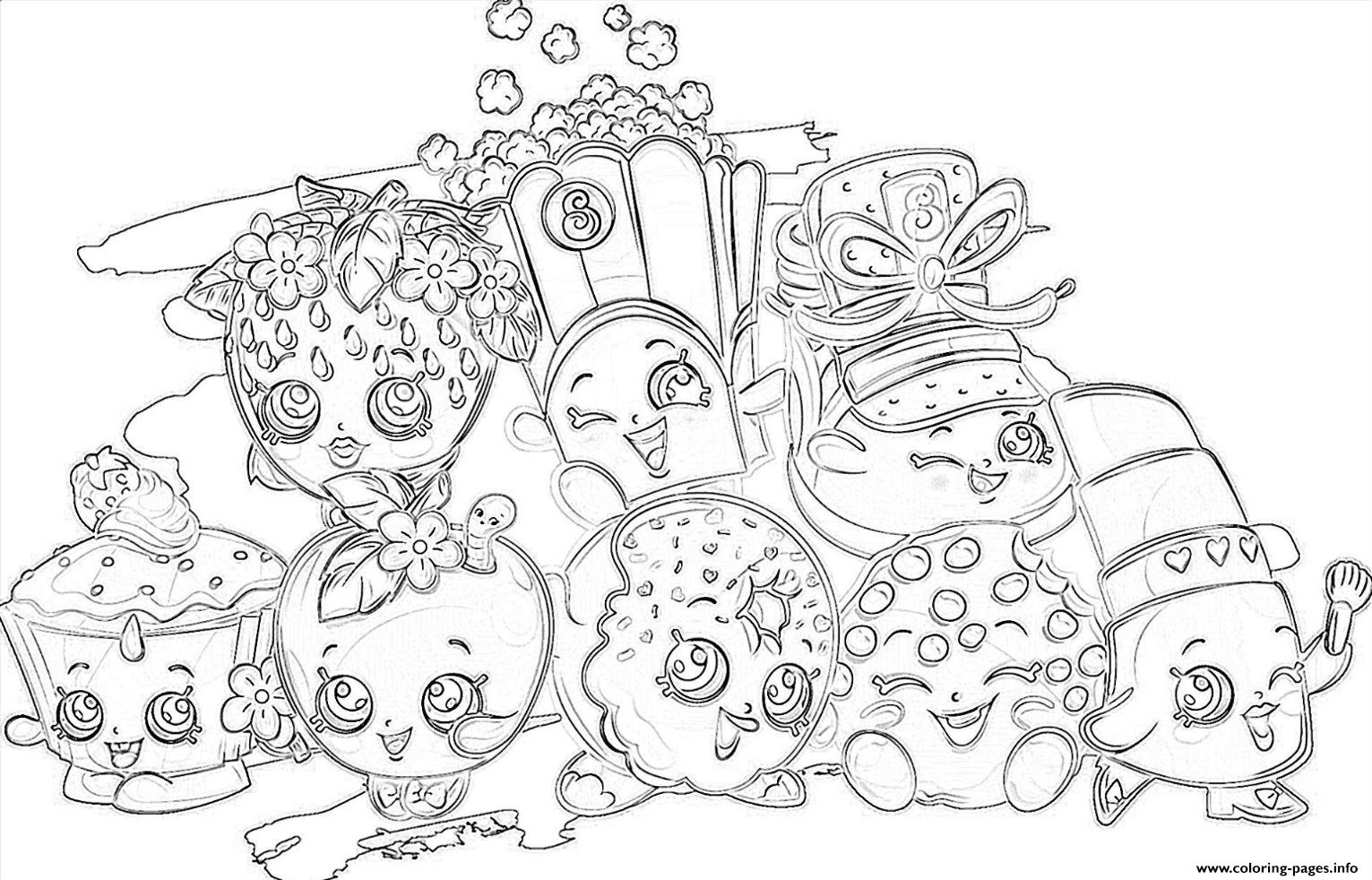 printable shopkins coloring pages free