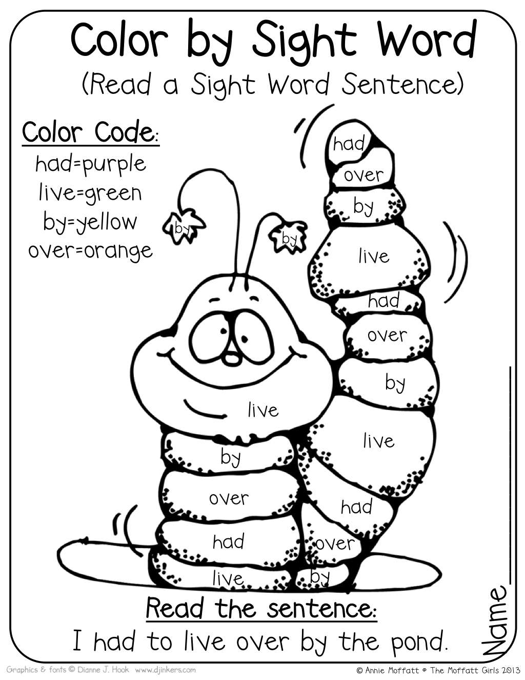 sight word coloring pages 1st grade free